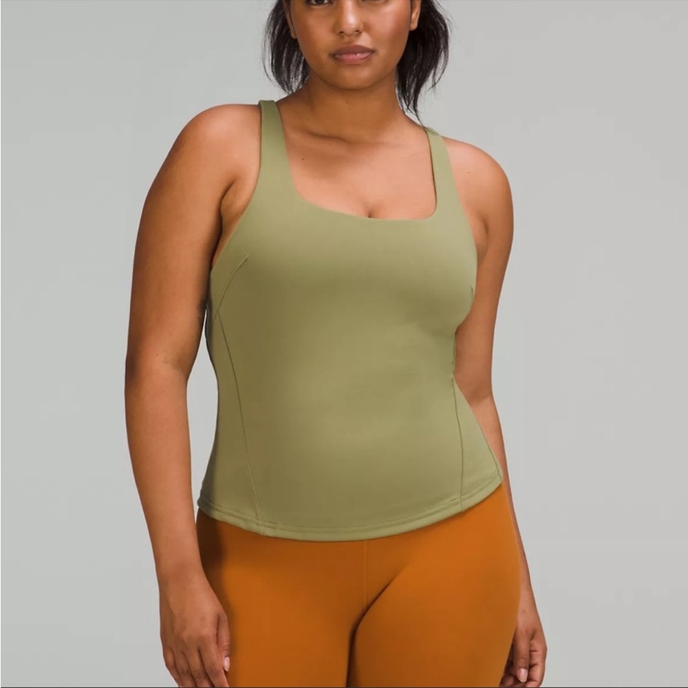 Lululemon Instill Tank Top Bronze Green